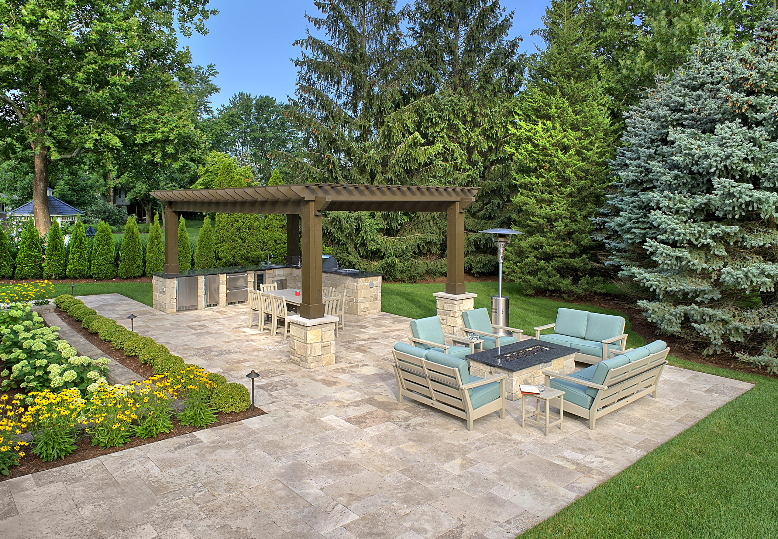 Professional landscape design project in Chicagoland